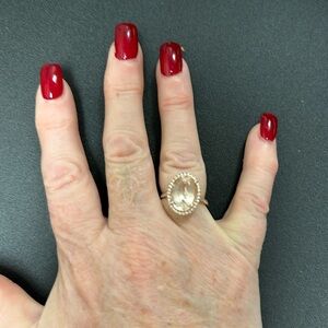 Gorgeous 14kt Rose gold and Morganite ring appraisal $3500